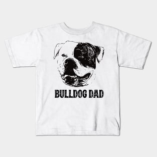 American Bulldog Dad Kids T-Shirt